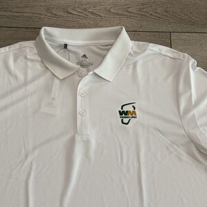 Adidas Golf Polo Waste Management Logo White Mens 2XL TPC Scottsdale Athletic